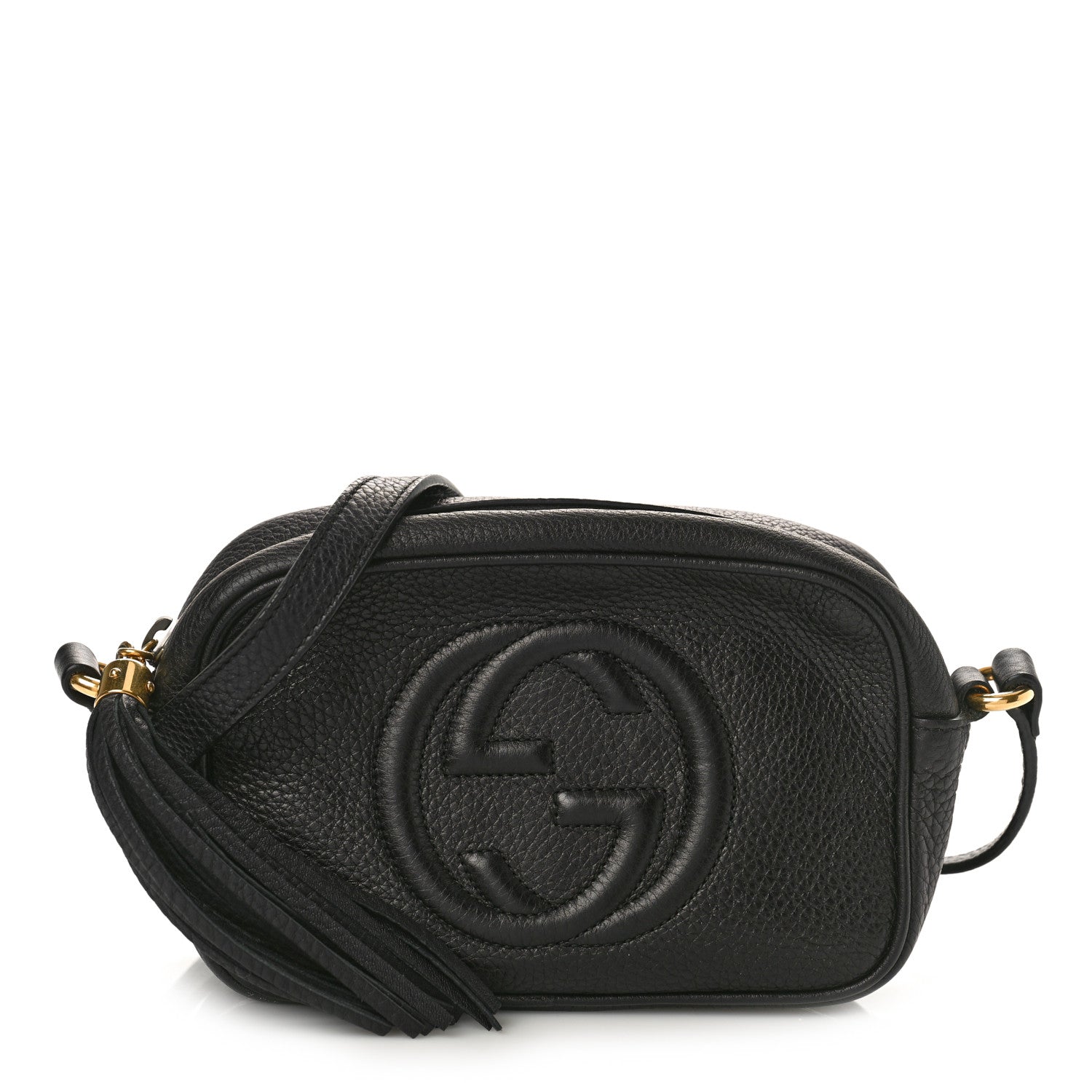 Gucci Pebbled Calfskin Mini Soho Disco Bag Black 1 of 9