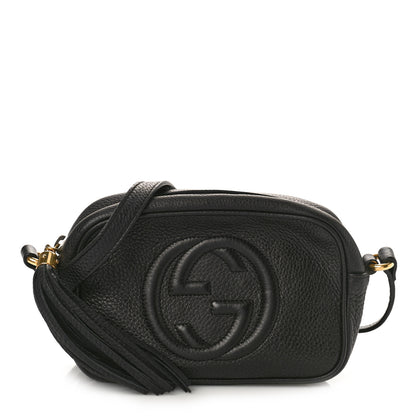 Gucci Pebbled Calfskin Mini Soho Disco Bag Black 1 of 9