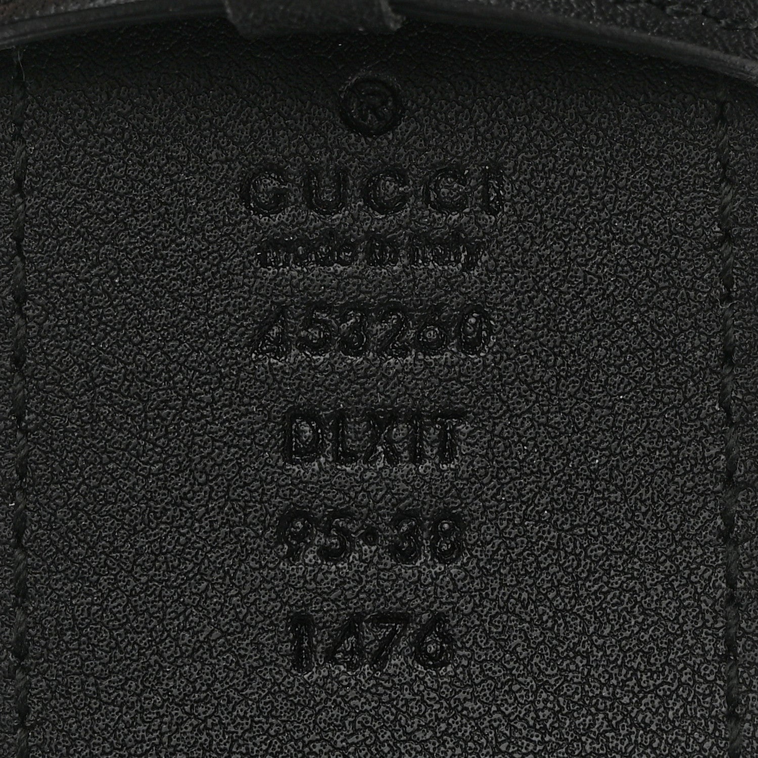 Gucci Moon Calfskin Pearl Double G 40mm Belt 95 38 Black Cream 5 of 8