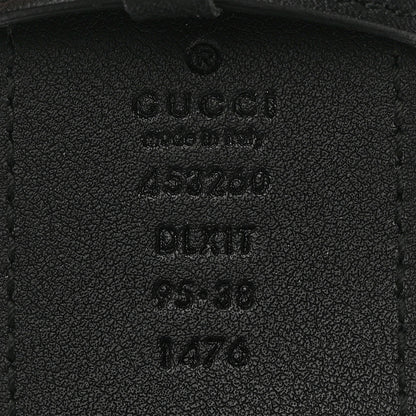 Gucci Moon Calfskin Pearl Double G 40mm Belt 95 38 Black Cream 5 of 8