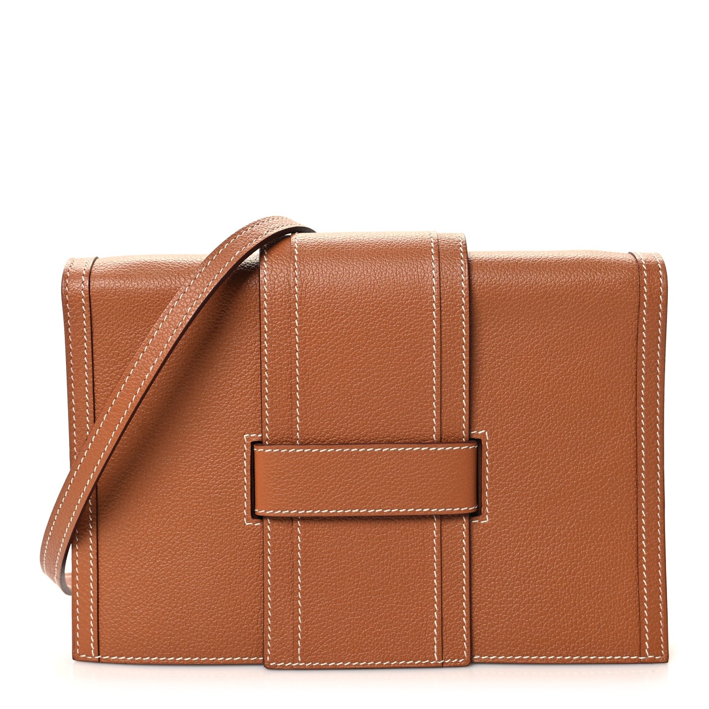 Evergrain Evercolor H Passant Clutch Gold