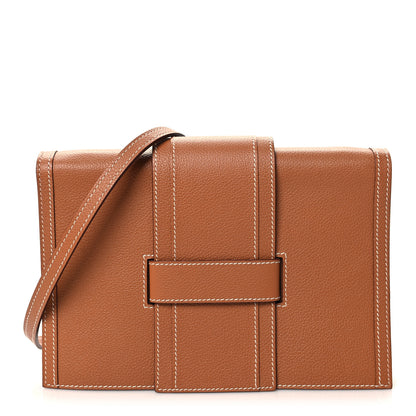 Hermes Evergrain Evercolor H Passant Clutch Gold 1 of 12