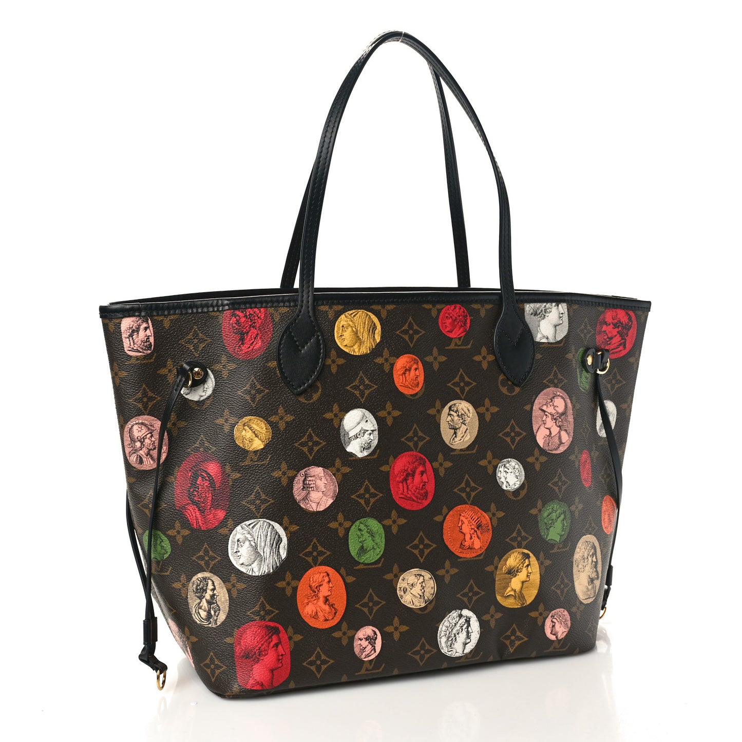 X FORNASETTI Monogram Cameo Neverfull MM