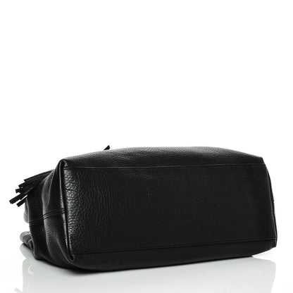 Gucci Pebbled Calfskin Medium Soho Chain Shoulder Bag Black 4 of 7