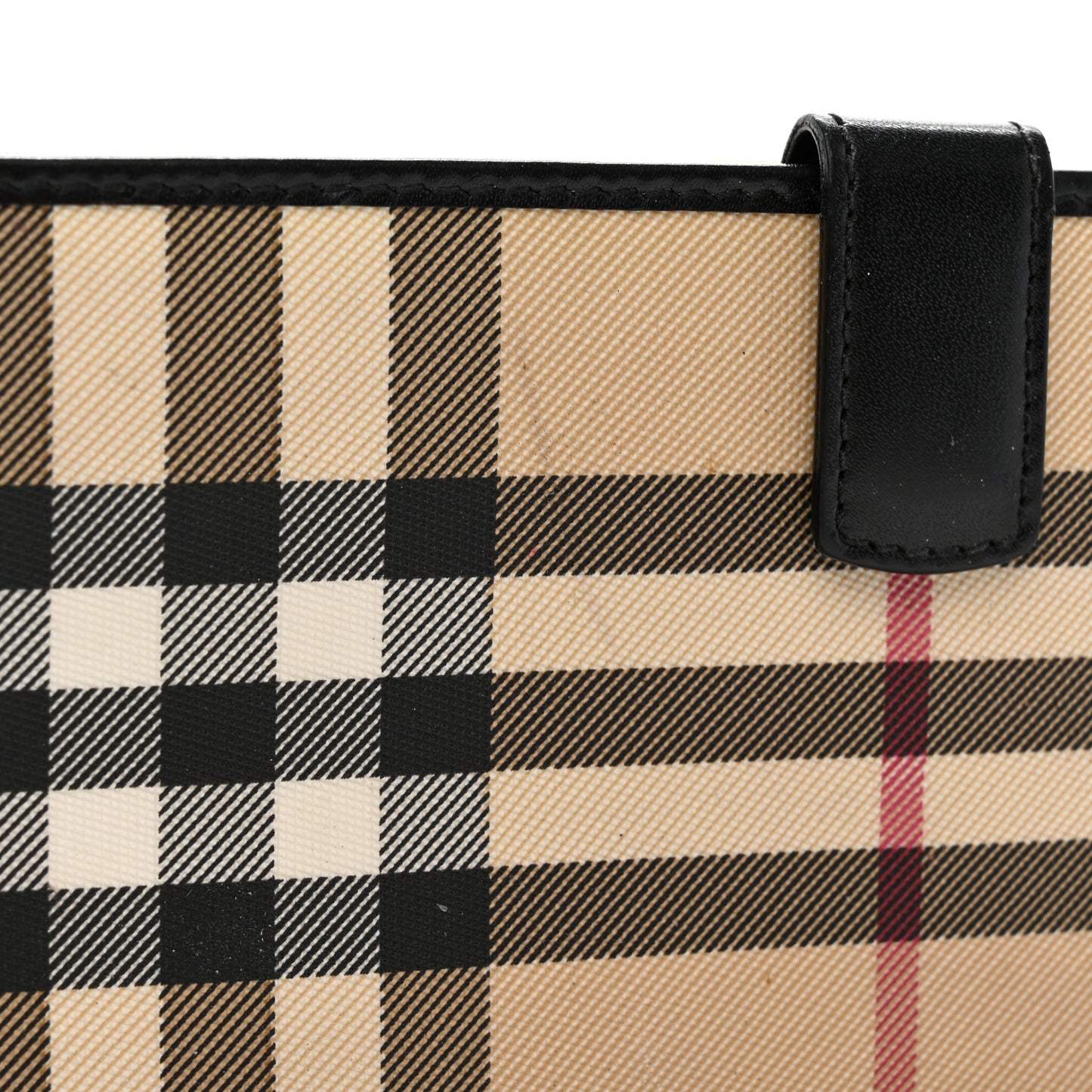House Check Continental Wallet Black