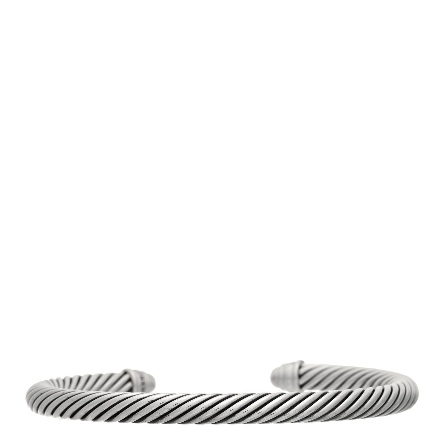 Sterling Silver Diamond 5mm Cable Classics Dome Bracelet