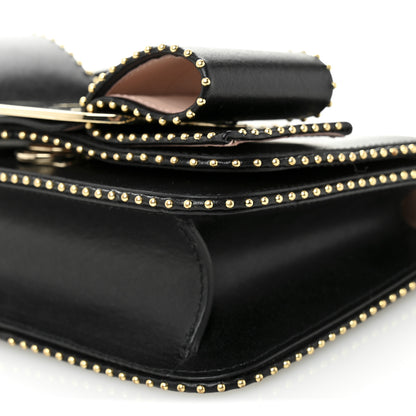 Salvatore Ferragamo Calfskin Studded Mini Vara Bow Rainbow Crossbody Bag Black 10 of 11