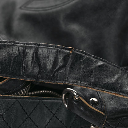 Chanel Lambskin Large Edgy Hobo Black 13 of 14