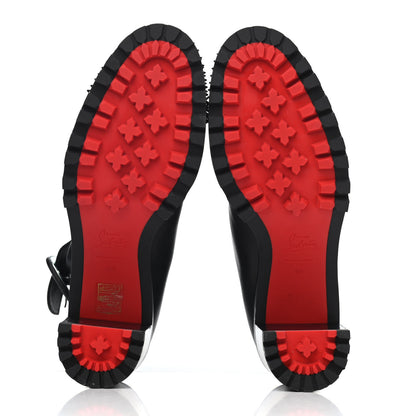 Christian Louboutin Calfskin Spikes Olivia 70 Snow Boots 40 Black 4 of 4