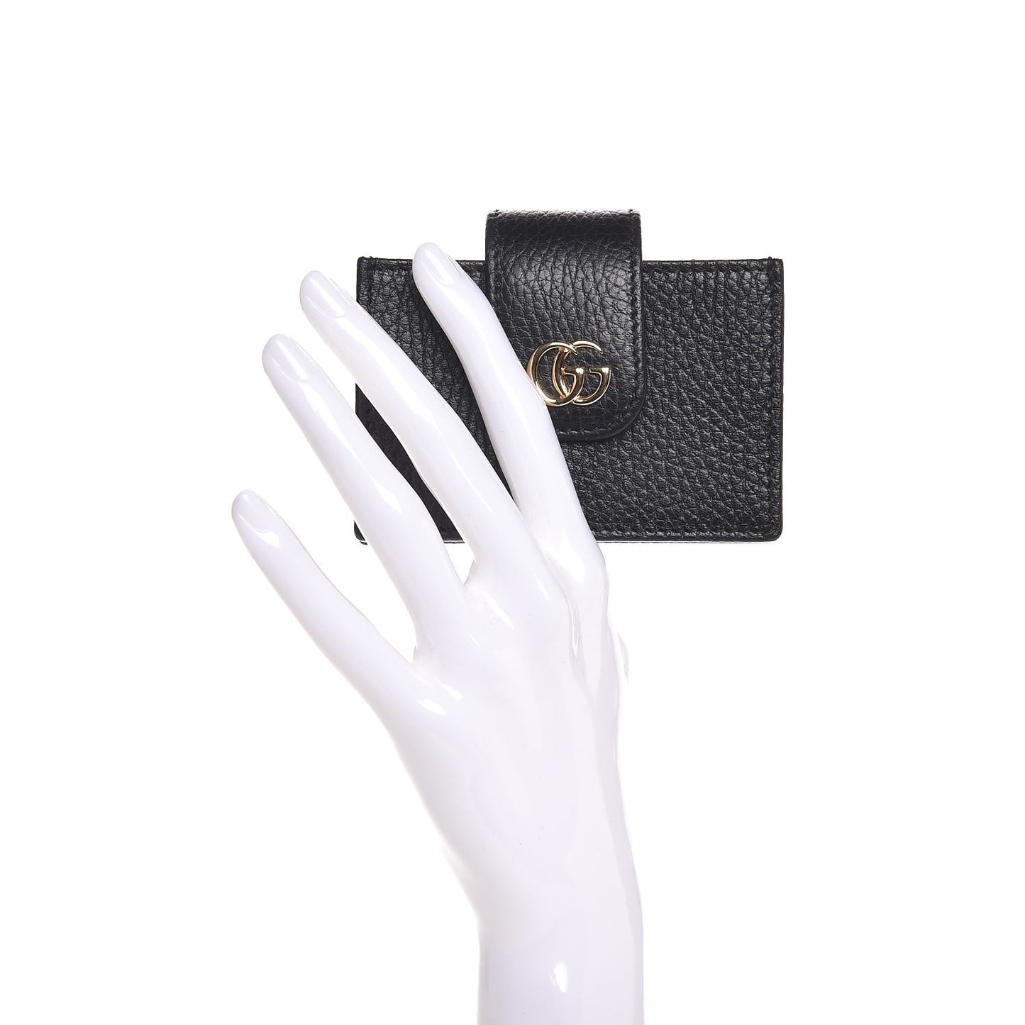 Dollar Calfskin GG Marmont Card Case Black
