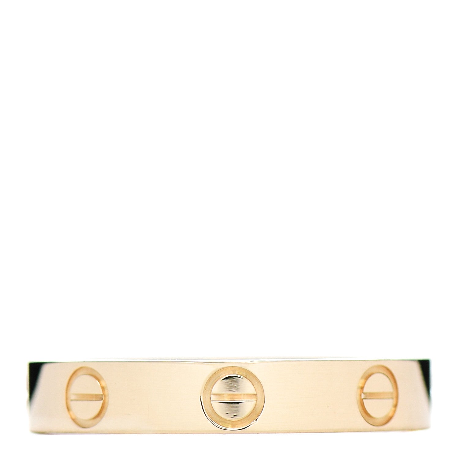 Cartier 18K Yellow Gold 3.5mm LOVE Wedding Band Ring 56 7.5 3 of 5