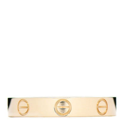 Cartier 18K Yellow Gold 3.5mm LOVE Wedding Band Ring 56 7.5 3 of 5