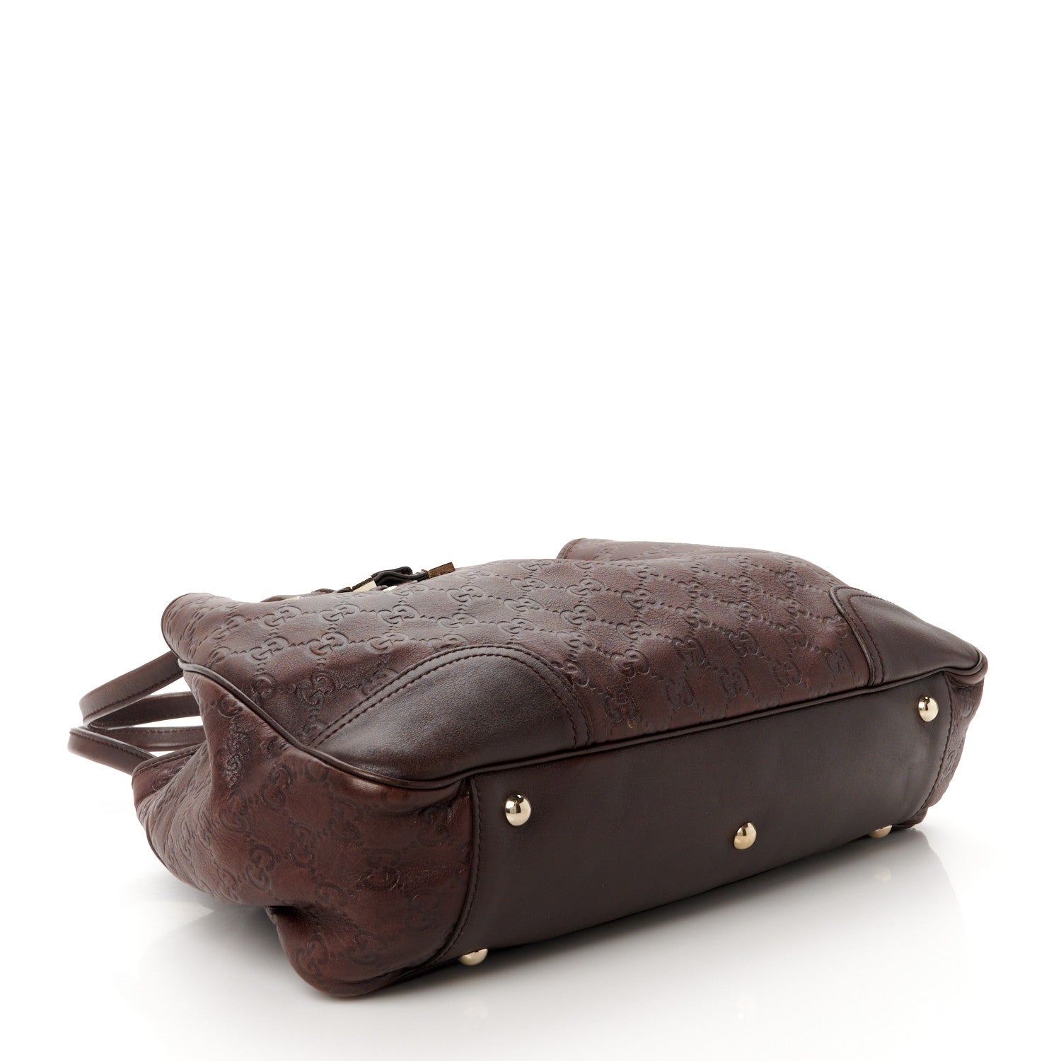 Gucci Guccissima Medium Princy Tote Dark Brown 4 of 11