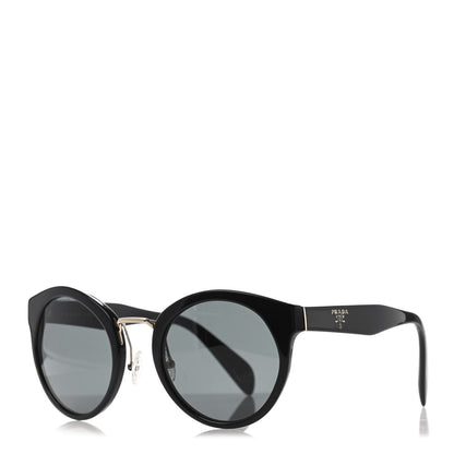 Prada Round Sunglasses SPR 05T Black 1 of 4