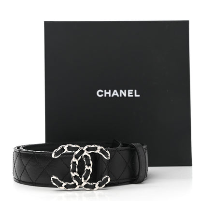 Chanel Caviar Quilted CC Chain Belt 85 34 Black 8 of 8