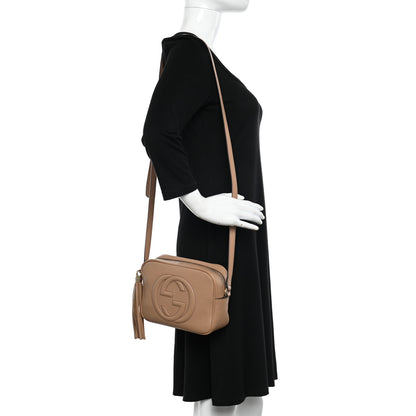 Gucci Pebbled Calfskin Small Soho Disco Bag Camelia 2 of 14