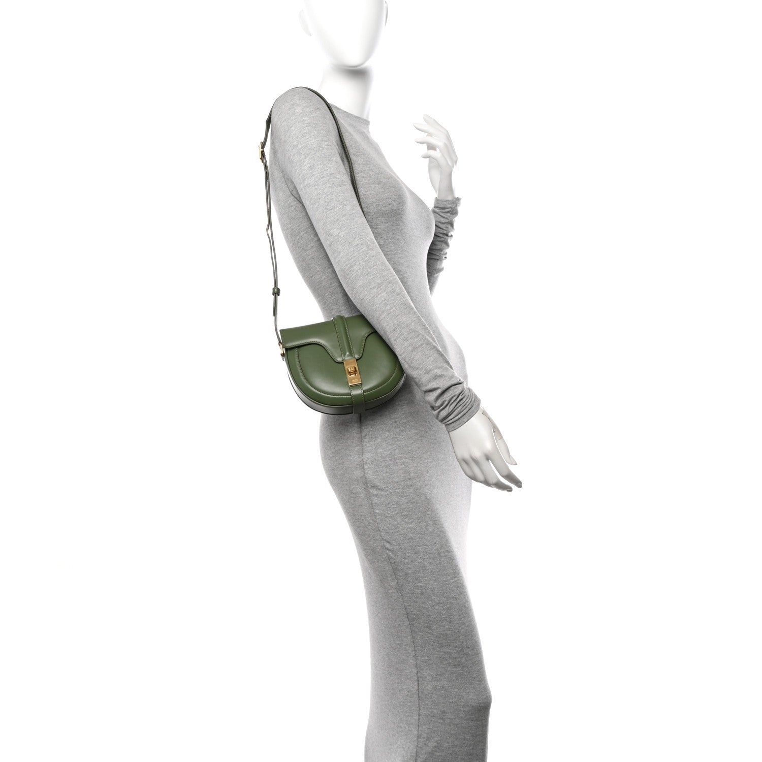 Celine Natural Calfskin Besace Small 16 Soft Khaki 2 of 11