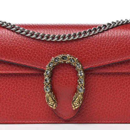 Gucci Calfskin Super Mini Dionysus Shoulder Bag Hibiscus Red 9 of 9