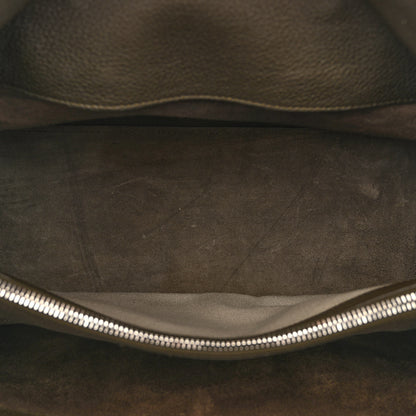 Saint Laurent Grained Calfskin Small Supple Sac De Jour Kaki Militaire 5 of 12