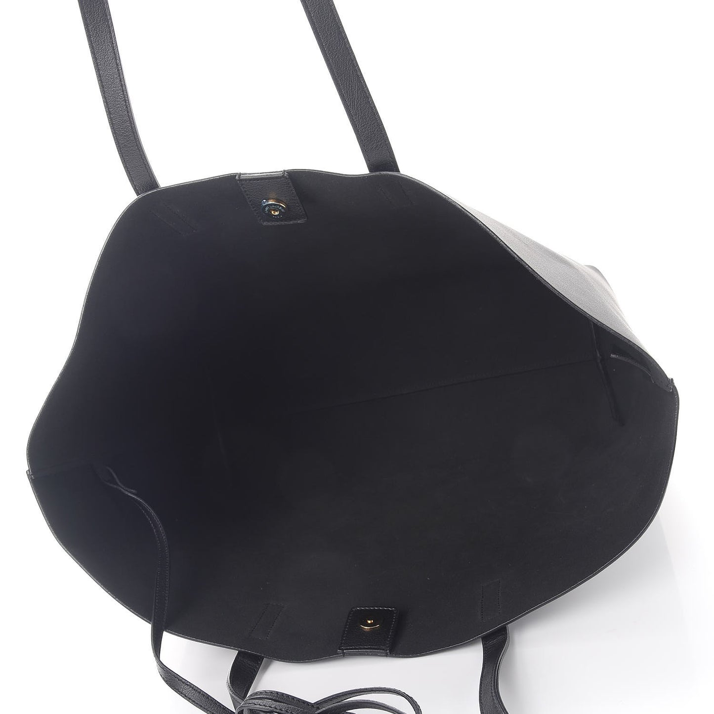 Calfskin Large Shopping Tote Black