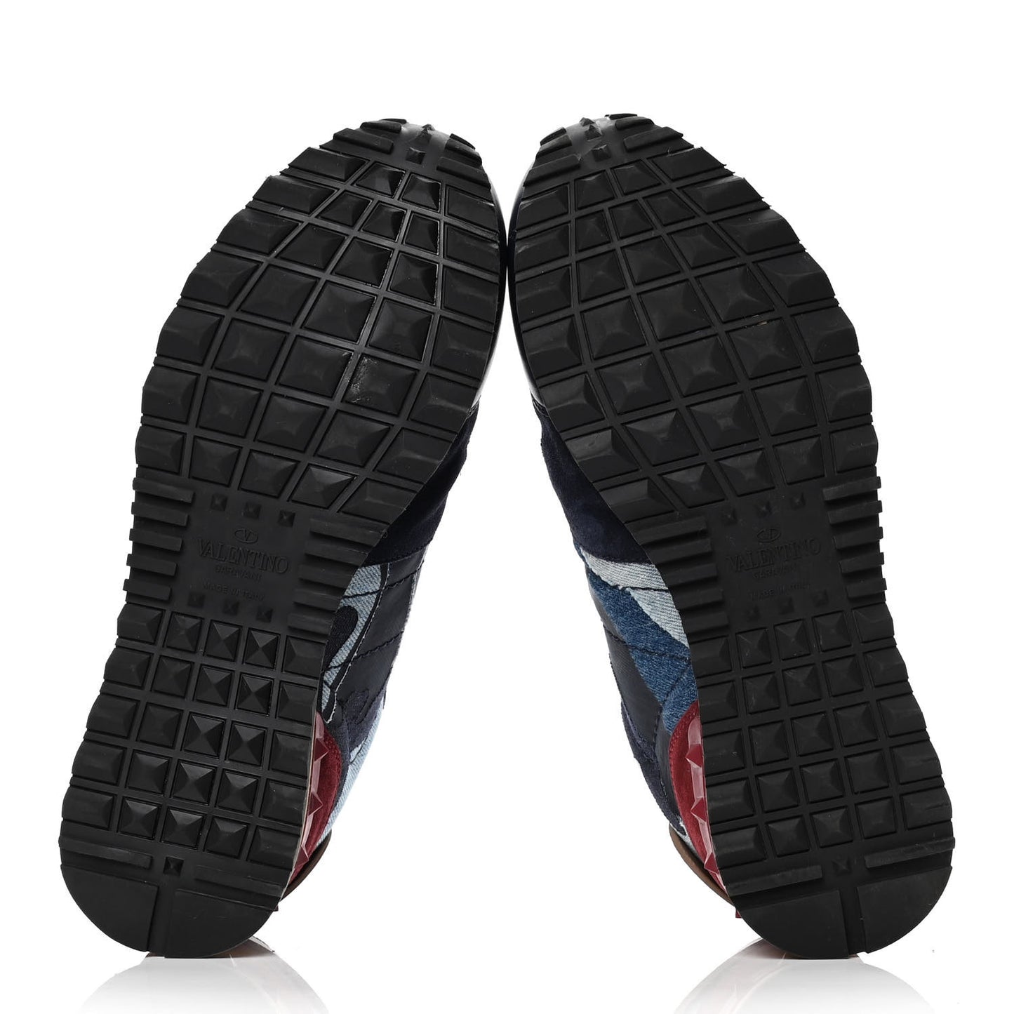 Denim Suede Camouflage Mens Rockrunner Sneakers Blue Multicolor
