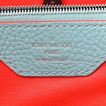 Louis Vuitton Taurillon Capucines GM Ciel Rubis 6 of 14