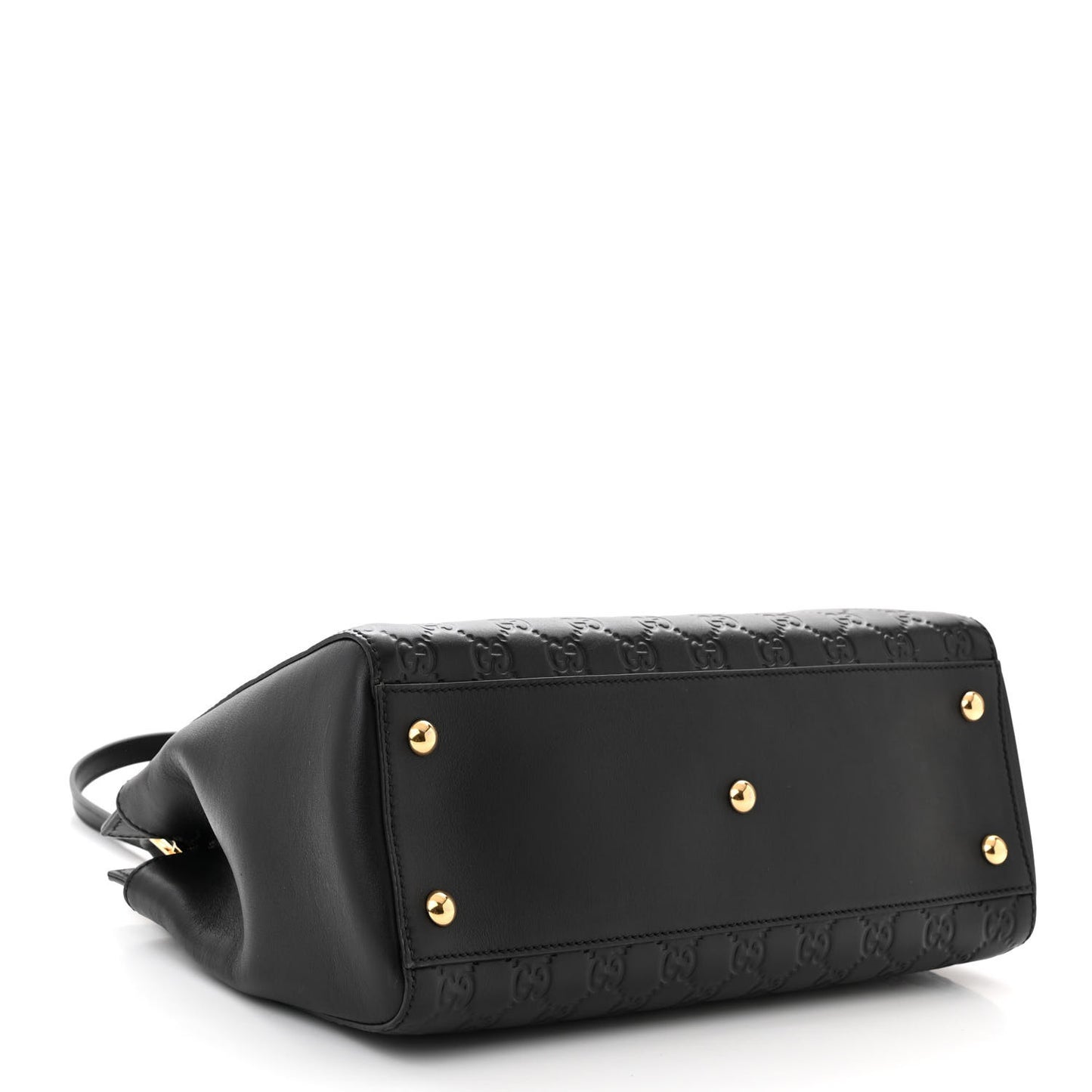 Guccissima Signature Medium Shoulder Tote Bag Black