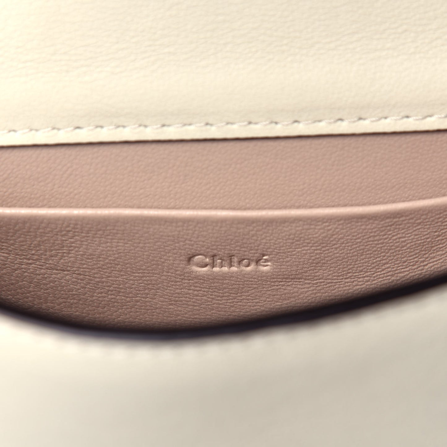 Calfskin Small Nile Bracelet Minaudiere Bag Off White
