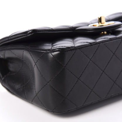 Chanel Lambskin Quilted Mini Rectangular Flap Black 6 of 11