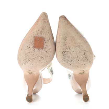 Christian Dior Patent Ribbon J'Adior Slingback 65mm Pumps 37.5 Nude 7 of 11