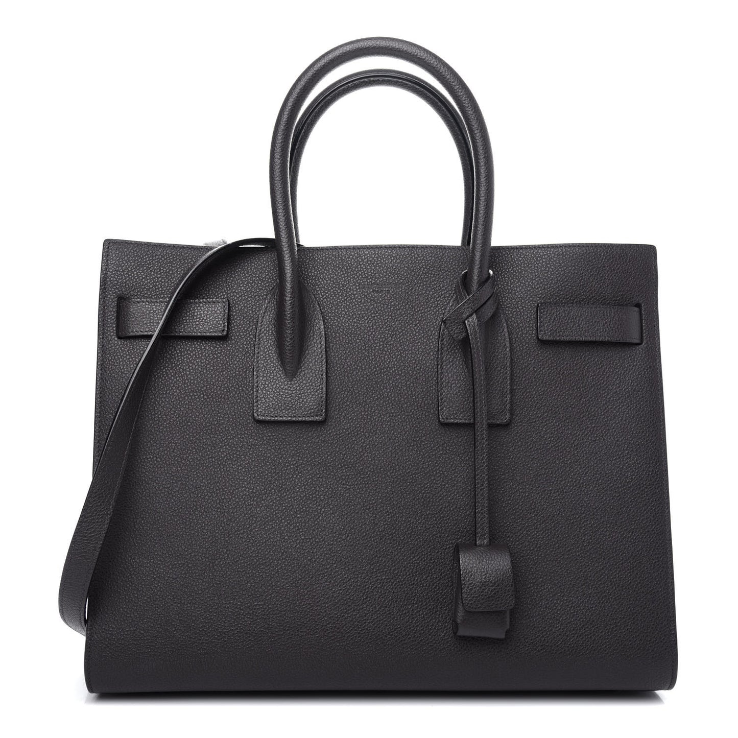 Grained Calfskin Small Sac De Jour Coal