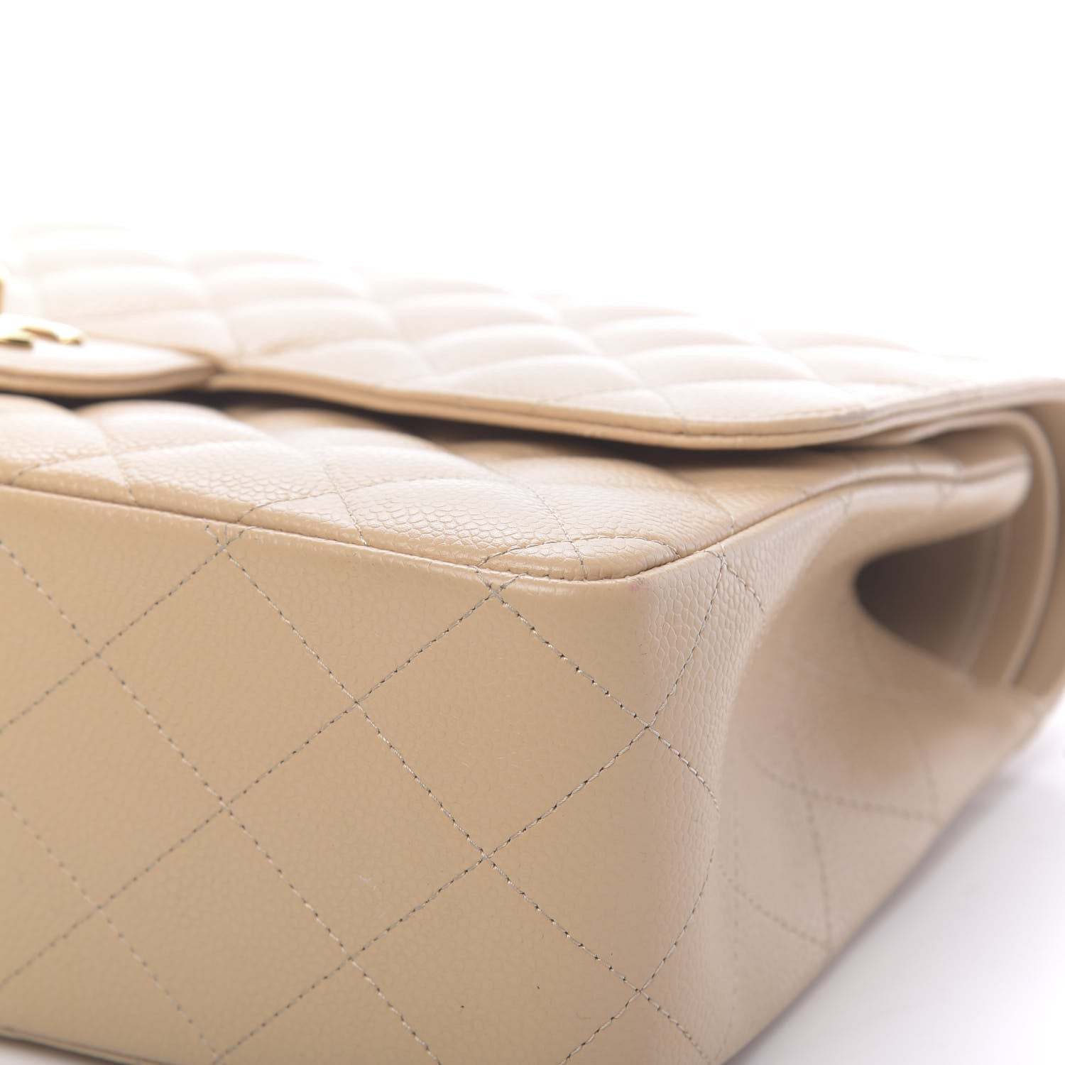 Chanel Caviar Quilted Jumbo Double Flap Beige Clair 10 of 18