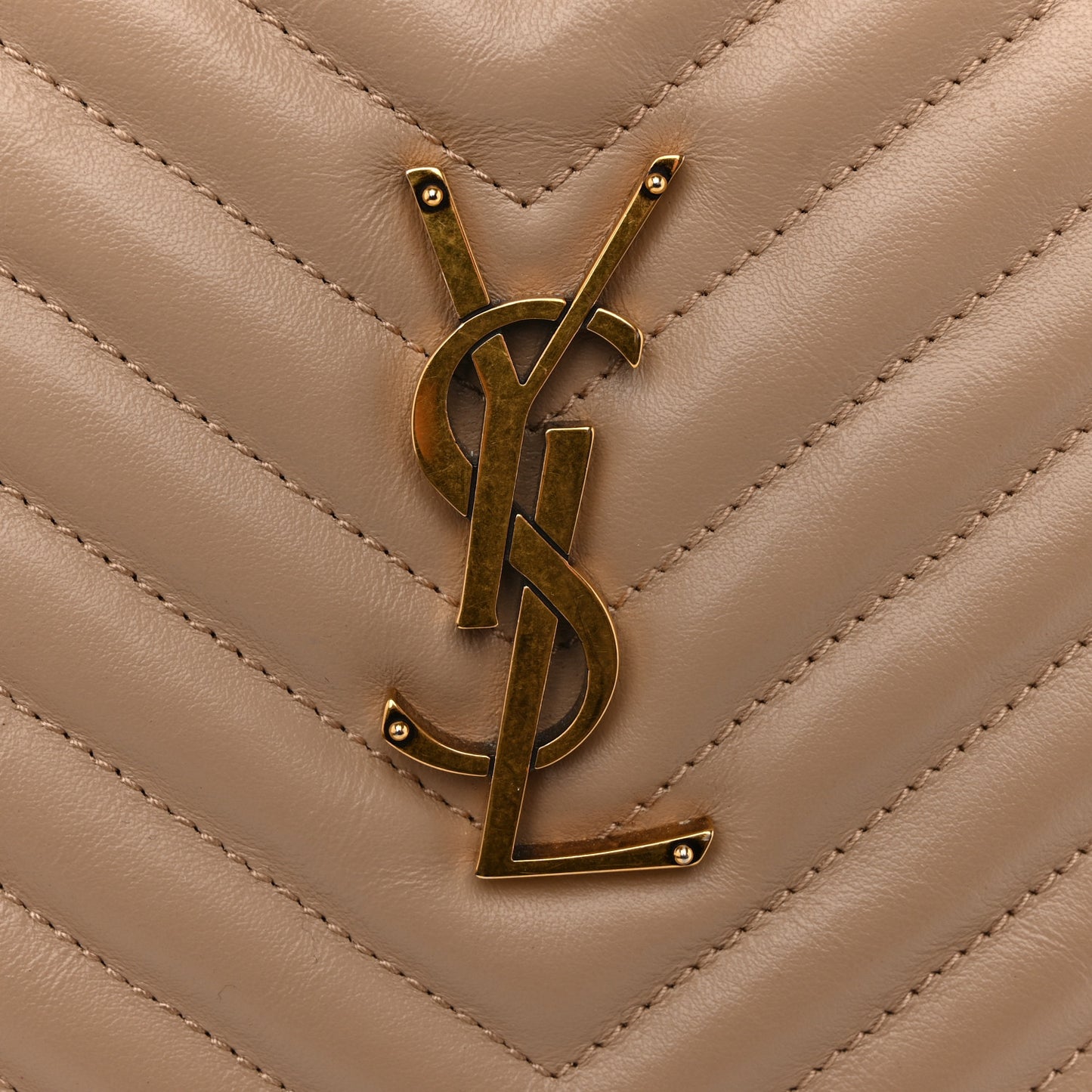 Calfskin Matelasse Monogram Lou Camera Bag Dark Beige