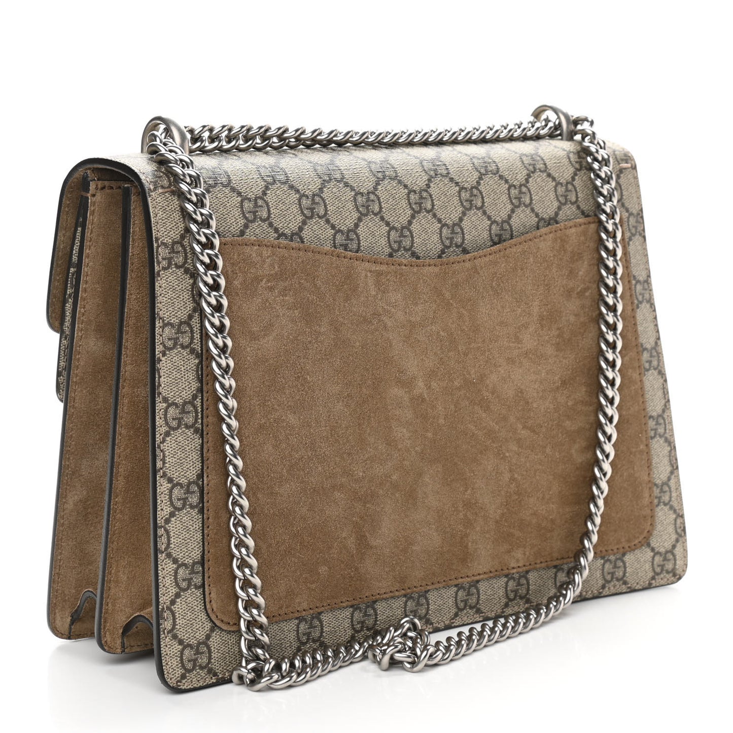 GG Supreme Monogram Medium Dionysus Shoulder Bag Taupe