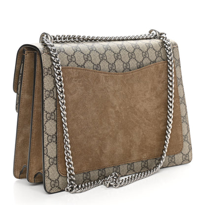 Gucci GG Supreme Monogram Medium Dionysus Shoulder Bag Taupe 2 of 11