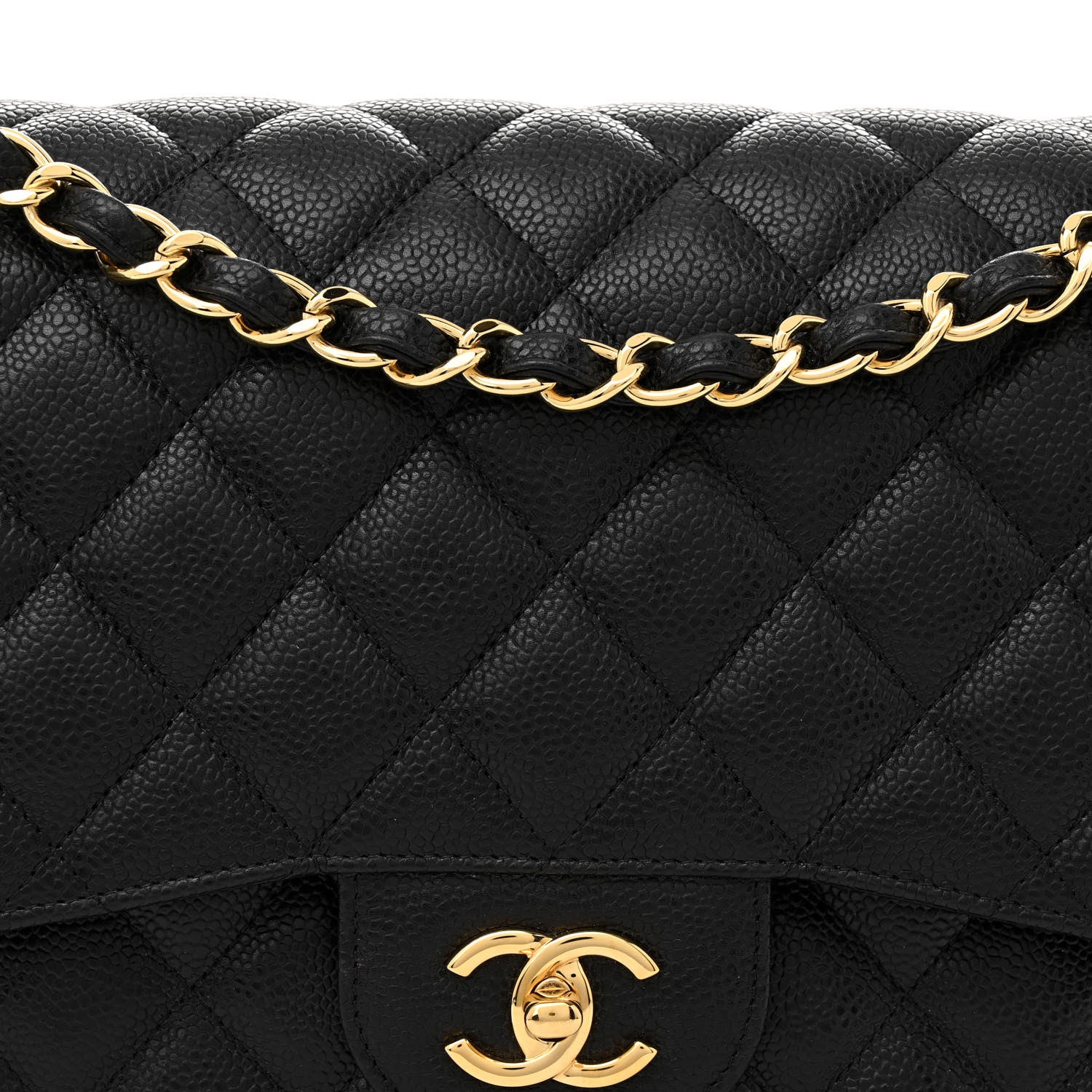 Chanel Caviar Quilted Jumbo Double Flap Black 8 of 11