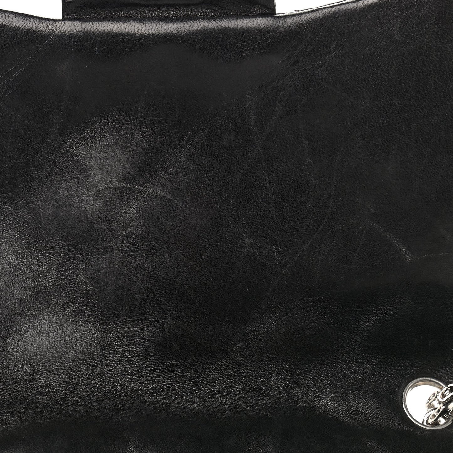 Lambskin Quilted Jumbo Flap Bijoux Chain Black