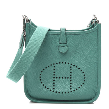 Hermes Taurillon Clemence Evelyne TPM Vert Verone 1 of 12