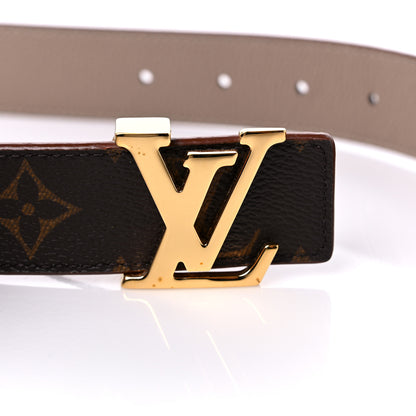 Louis Vuitton Monogram Calfskin 30mm LV Initiales Reversible Belt 90 36 Beige 5 of 5