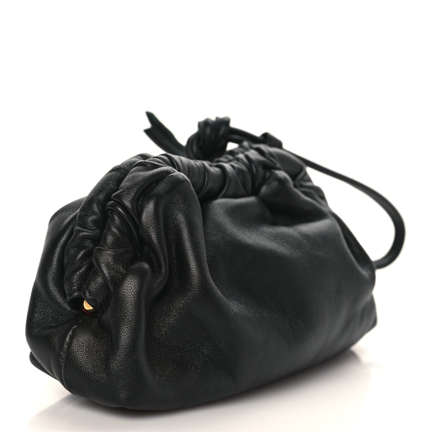 Mansur Gavriel Lambskin Mini Cloud Wristlet Black Flamma 3 of 6