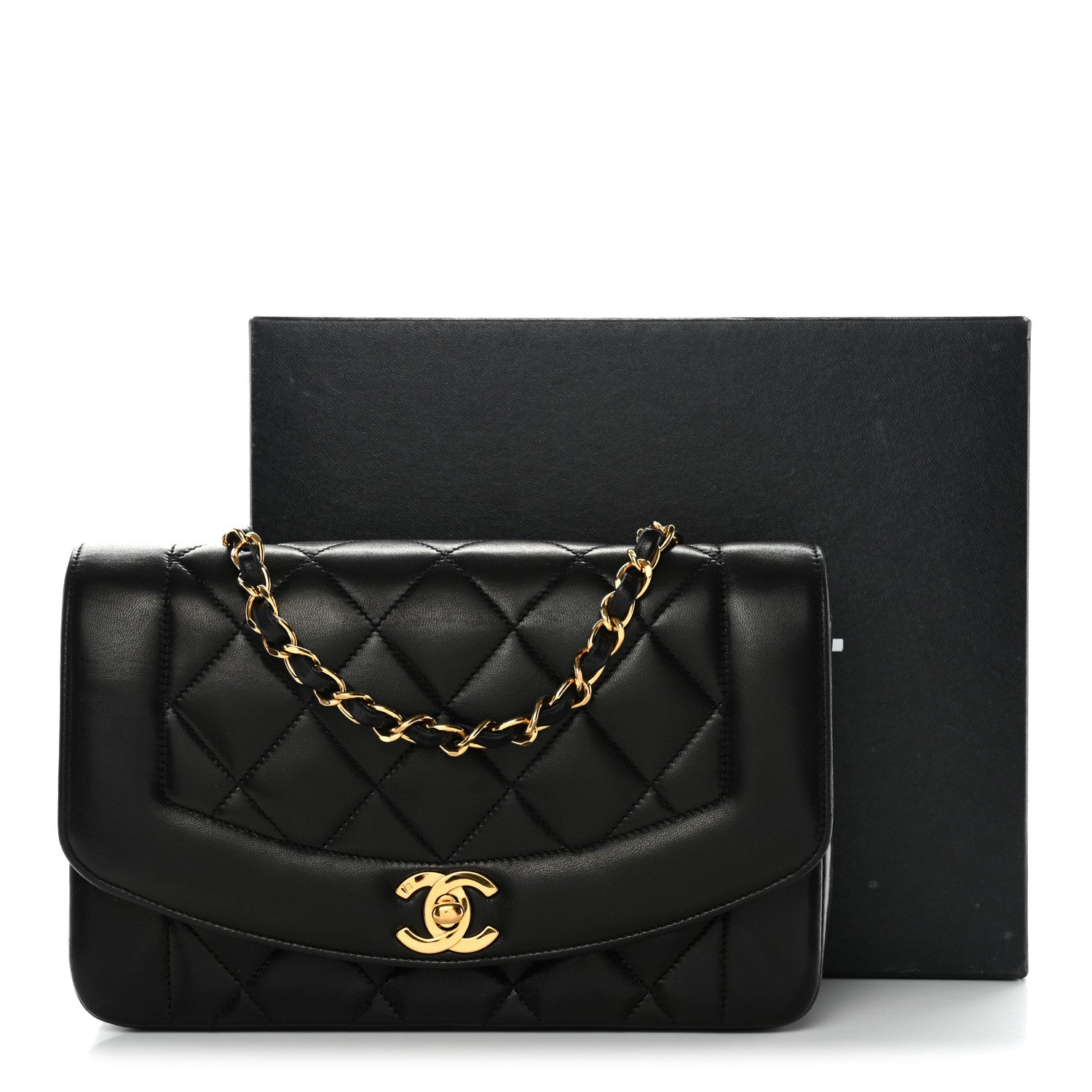 Chanel Lambskin Quilted Small Single Flap Black 2 of 13