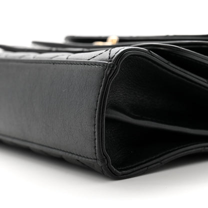 Chanel Calfskin Quilted Triple Flap Black 11 of 12