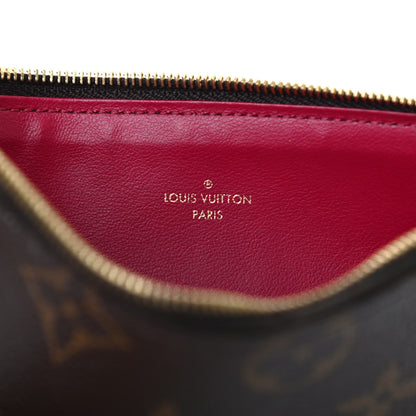 Louis Vuitton Monogram Felicie Chain Wallet Zippered Insert Fuchsia 6 of 6