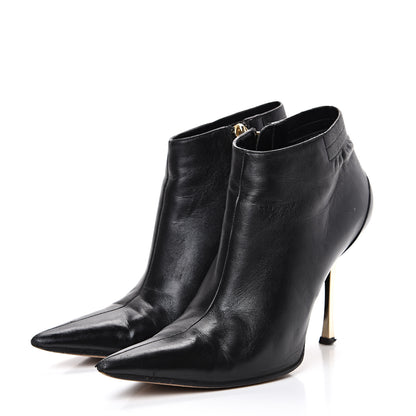Gucci Calfskin Zip Ankle Boots 7 Black 3 of 14