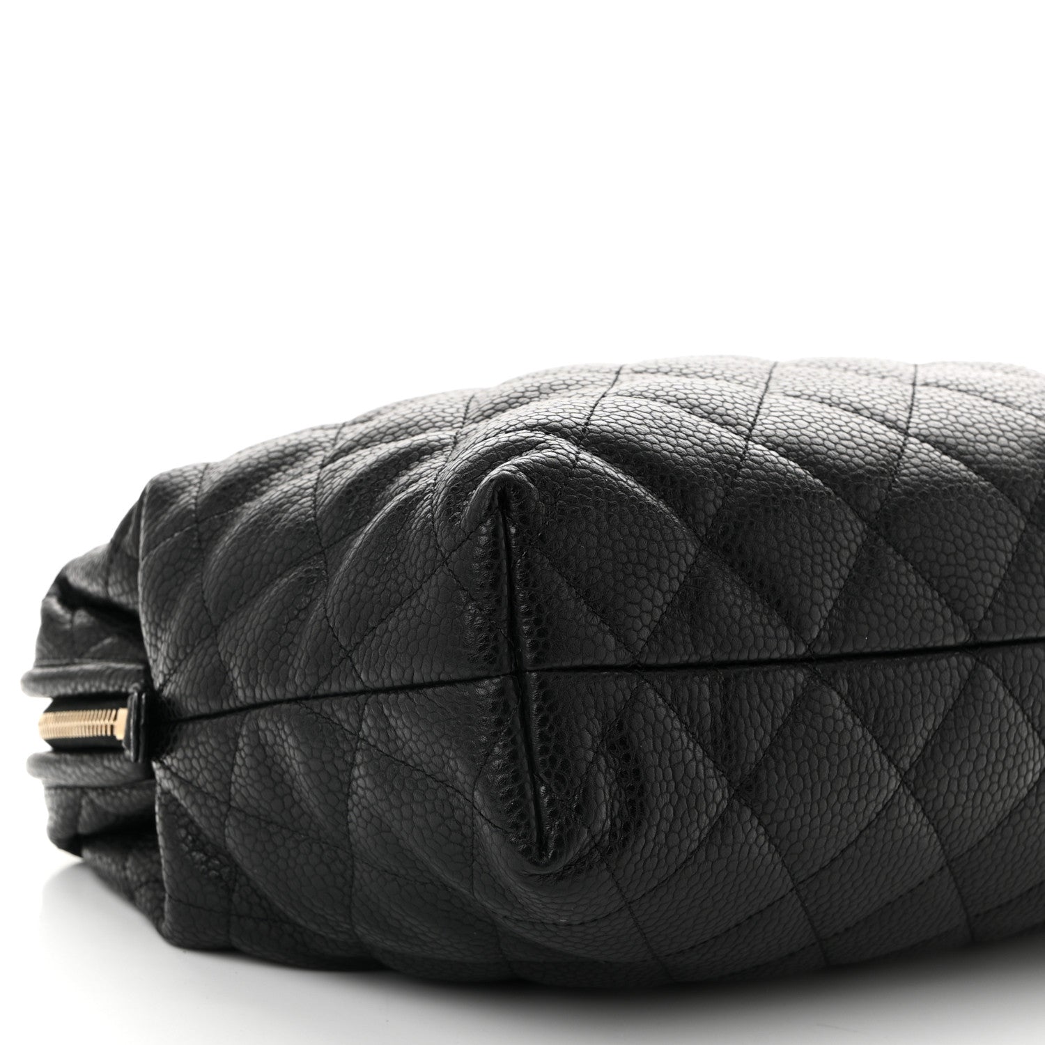 Chanel Shiny Caviar Quilted Large Bowling Bag Black 9 of 10