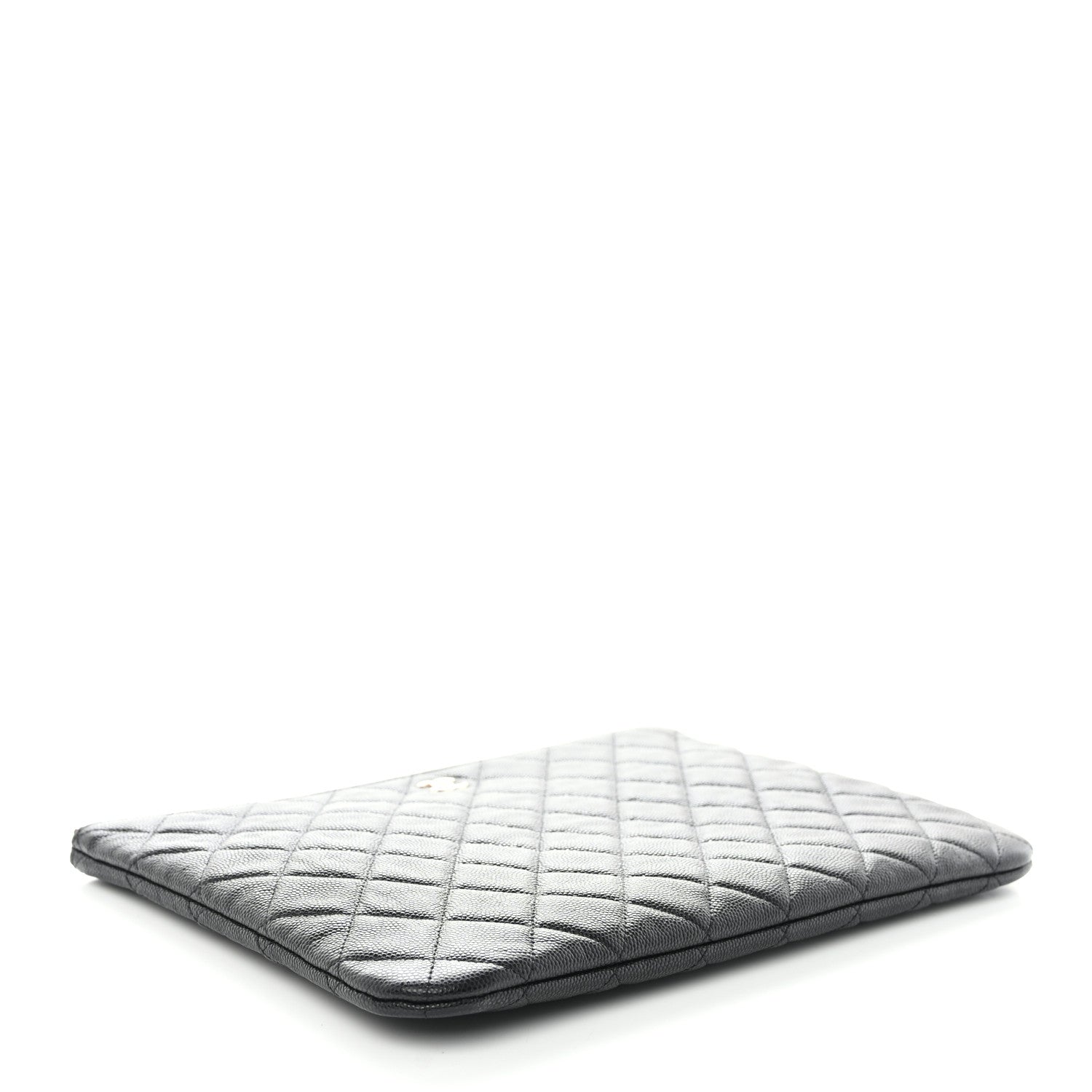 Chanel Caviar Quilted Medium Cosmetic Case Black 4 of 9