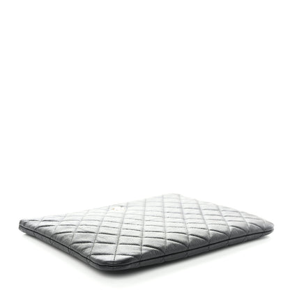 Chanel Caviar Quilted Medium Cosmetic Case Black 4 of 9