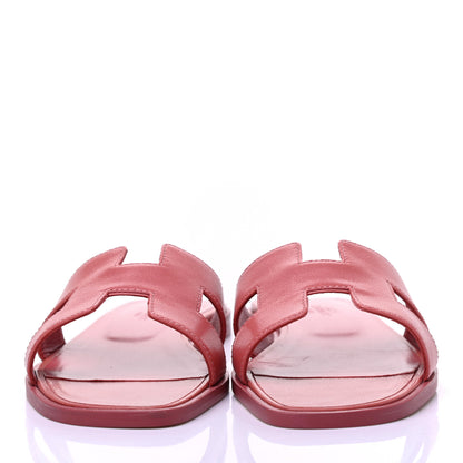 Hermes Chevre Oran Sandals 36 Rouge Blush 2 of 9