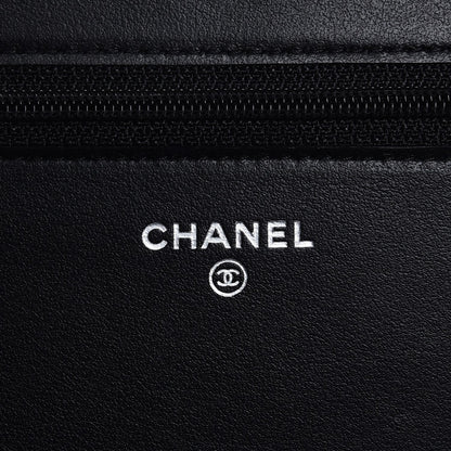 Chanel Caviar Quilted Boy Wallet On Chain WOC Black 6 of 8