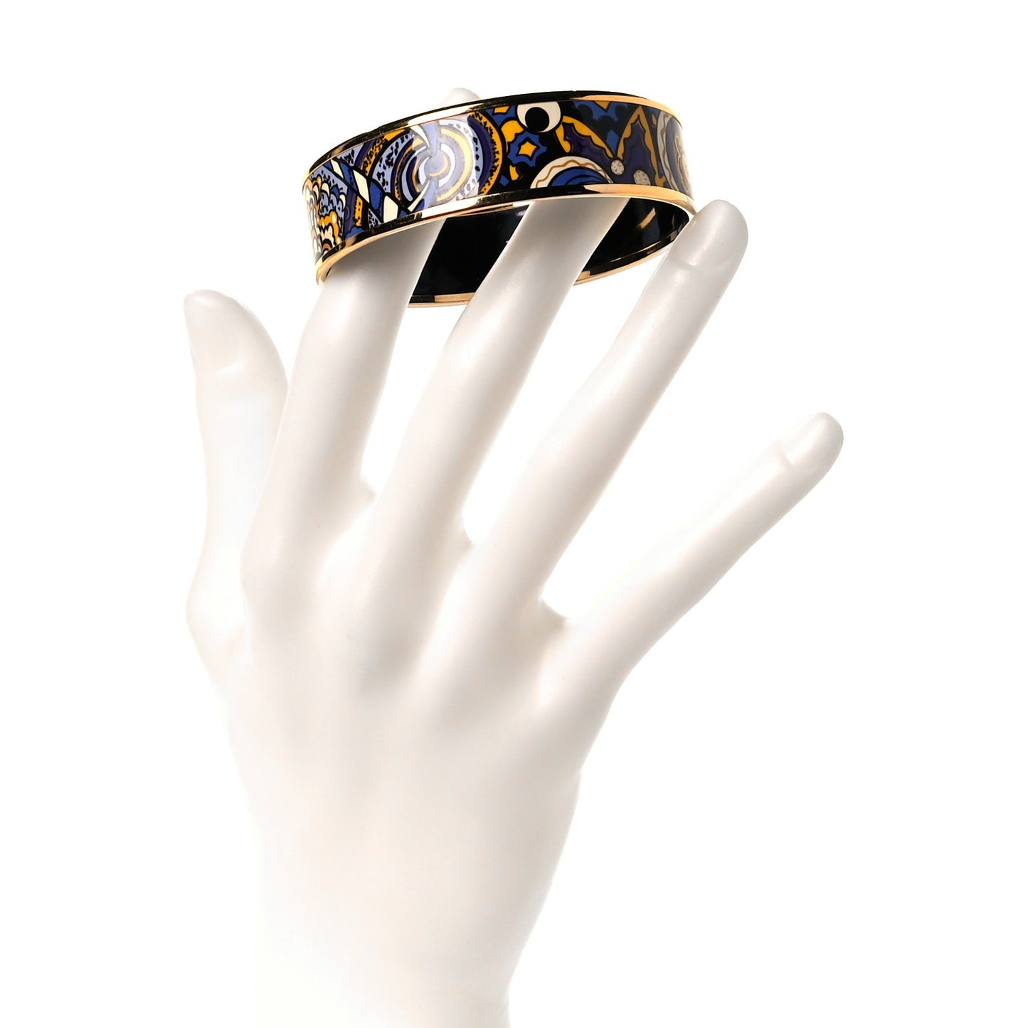 Enamel Printed Wide L'Ivresse De L'Infini Bracelet 65